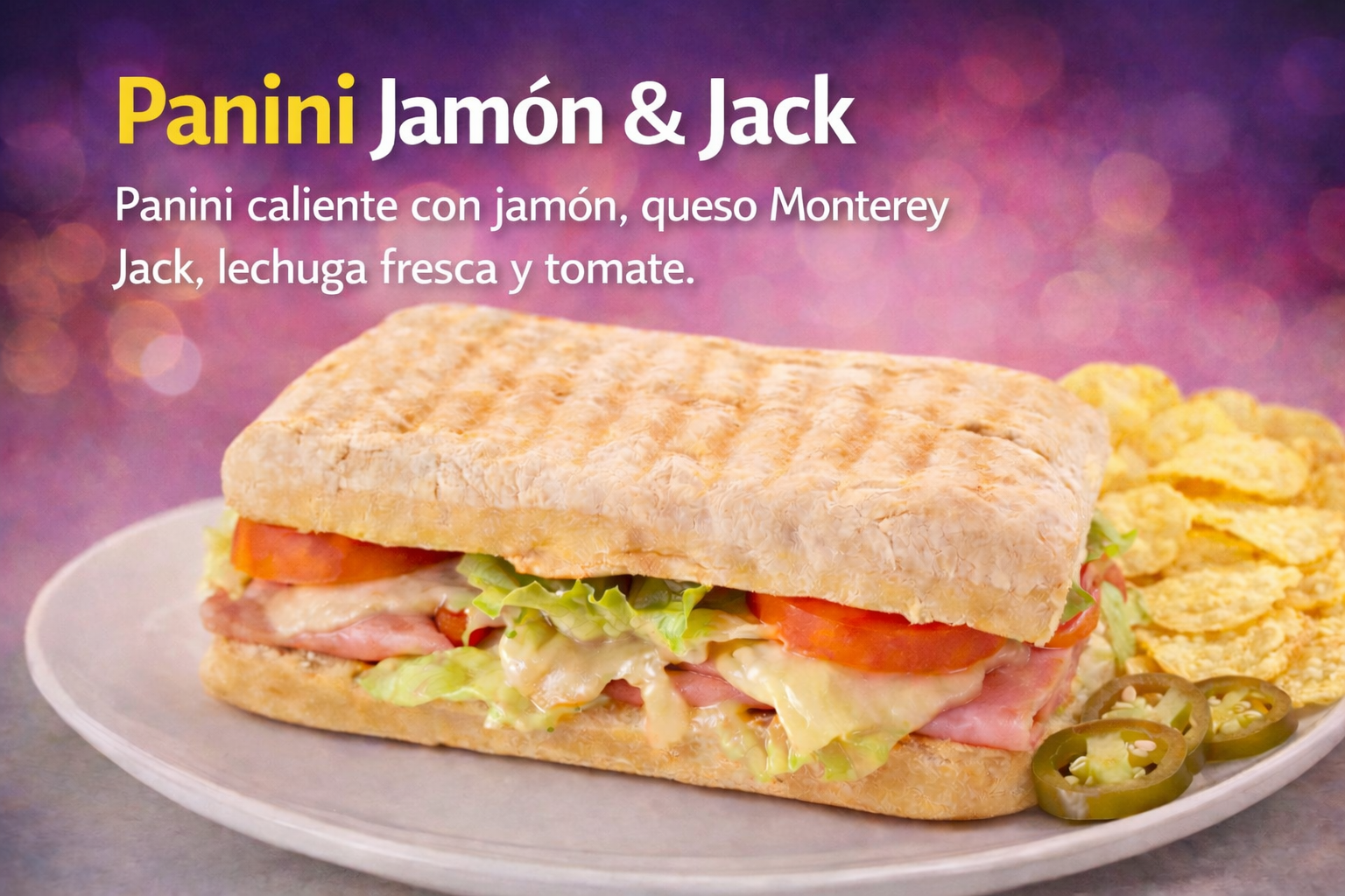 Panini de Jamon c/ Queso Jack